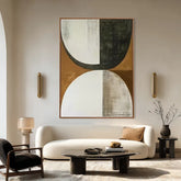 Golden Balance | Geometric Neutral Wall Decor