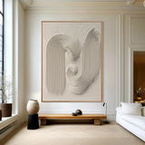Echo Form | Contemporary Neutral Abstract Canvas