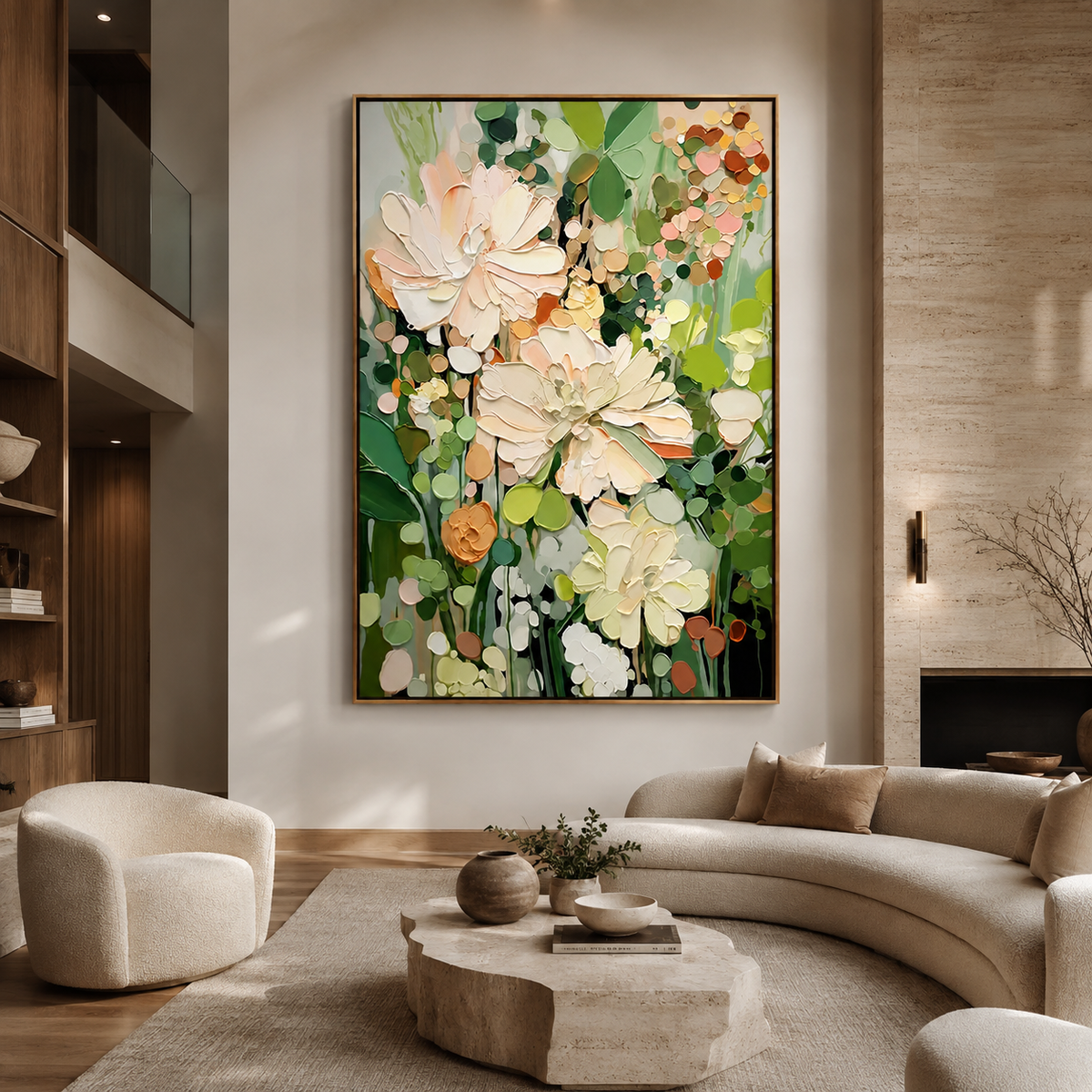 Garden Reverie-Pastel Botanical Flower Painting