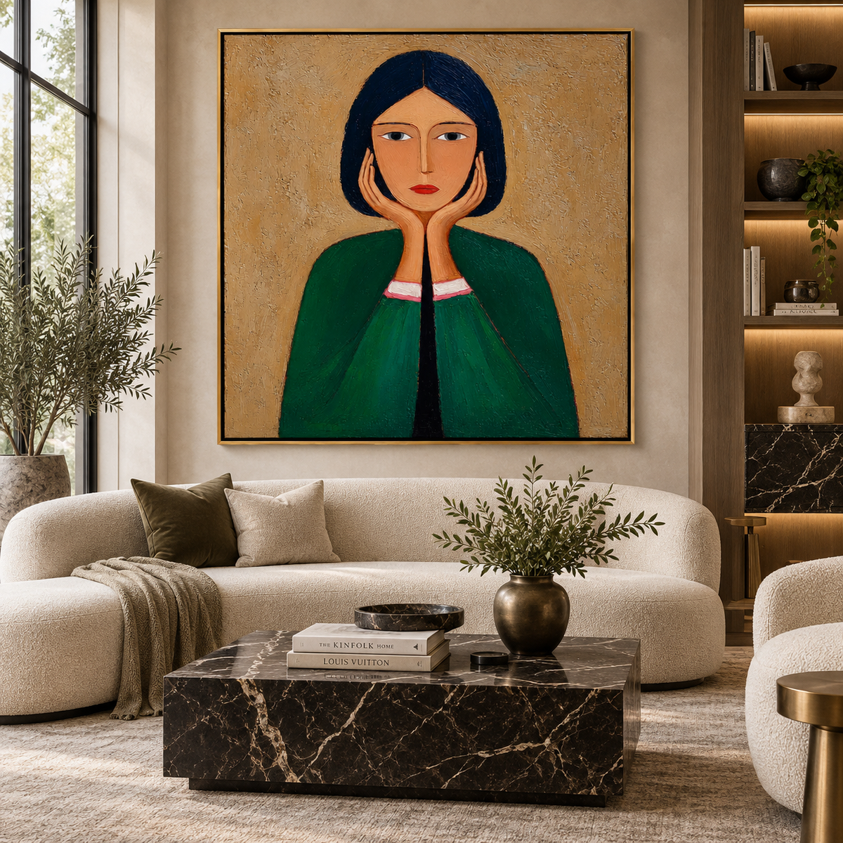 Quiet Portrait-Woman Portrait Painting