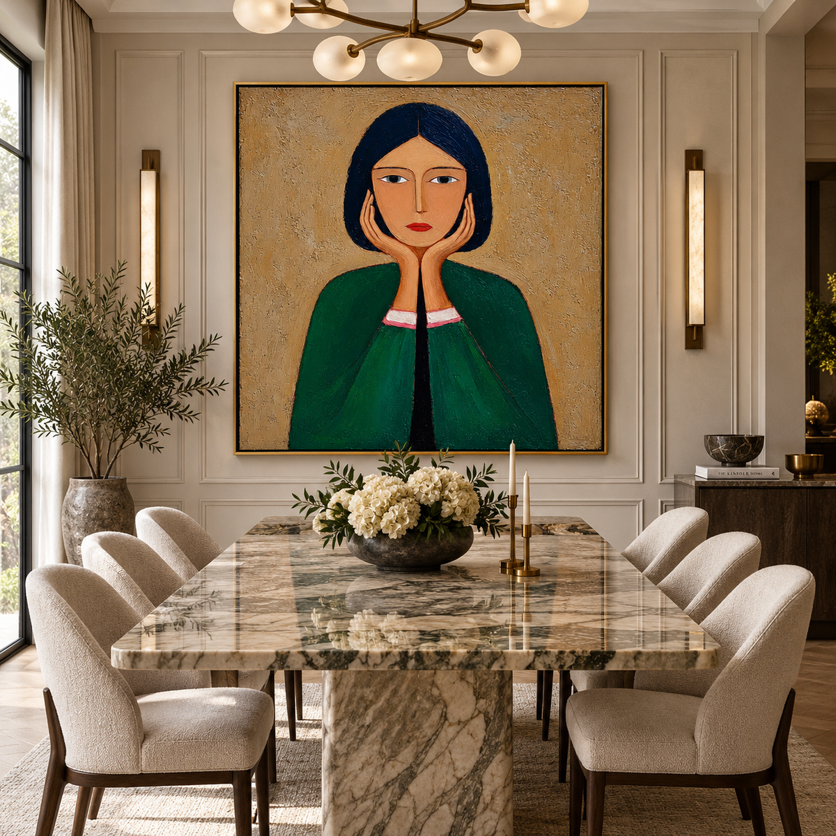 Quiet Portrait-Woman Portrait Painting