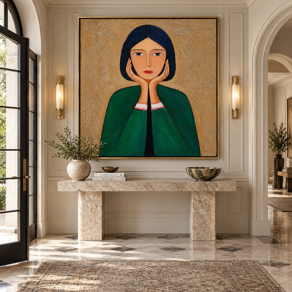 Quiet Portrait-Woman Portrait Painting