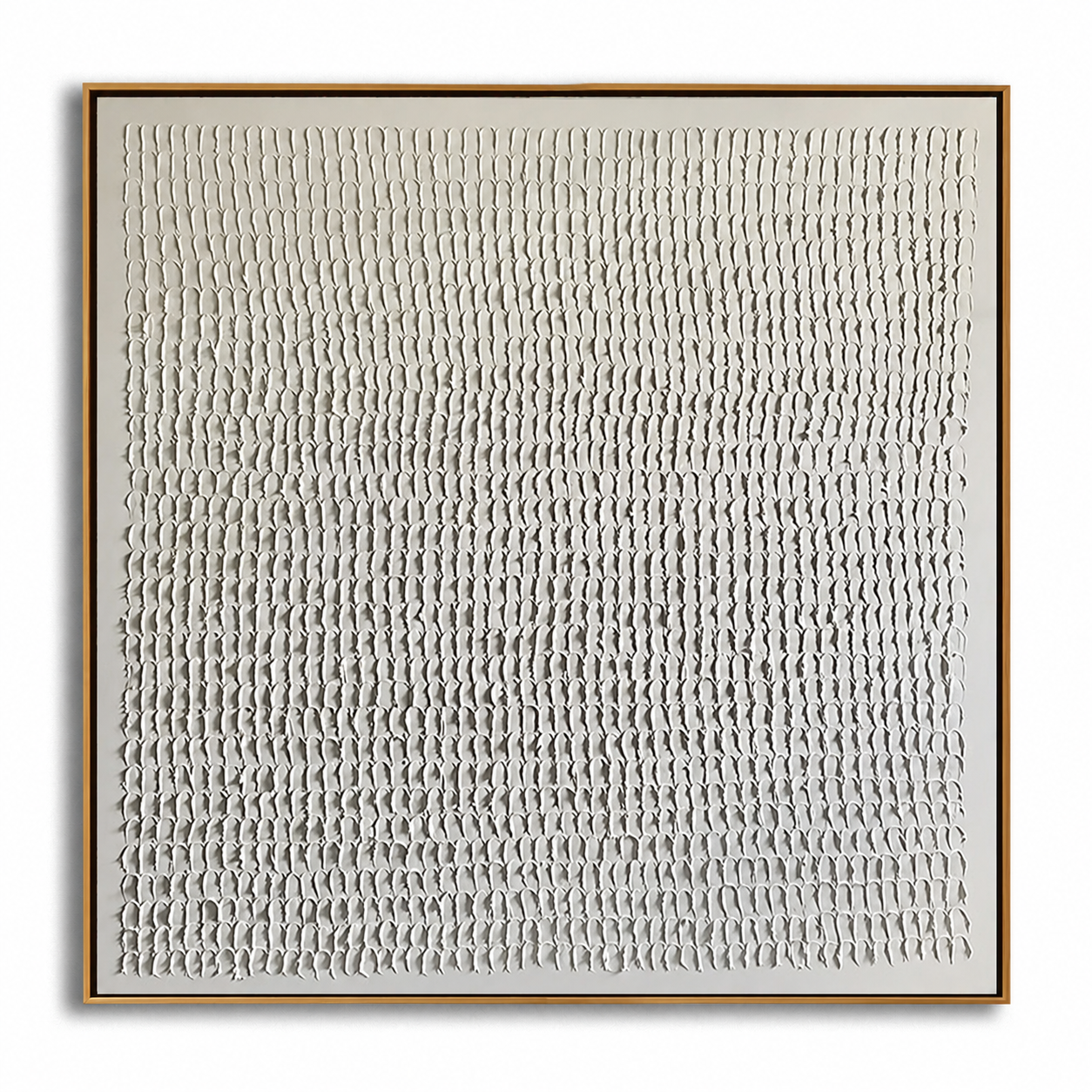 Ivory Rhythm-White Textured Abstract Painting