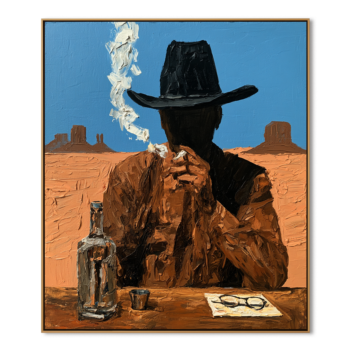 Desert Outlaw-Cowboy Western Painting