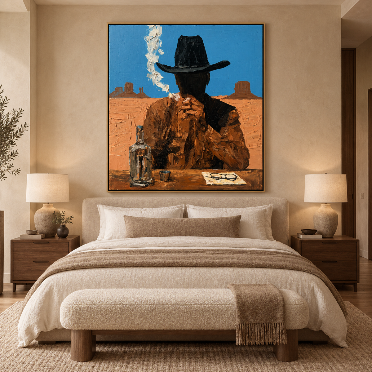 Desert Outlaw-Cowboy Western Painting