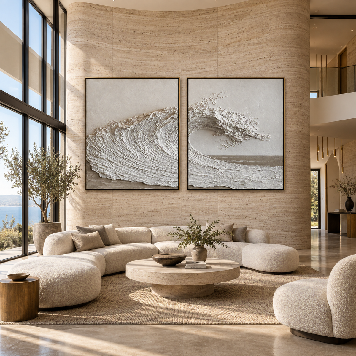 Silent Tide-Ocean Wave Painting