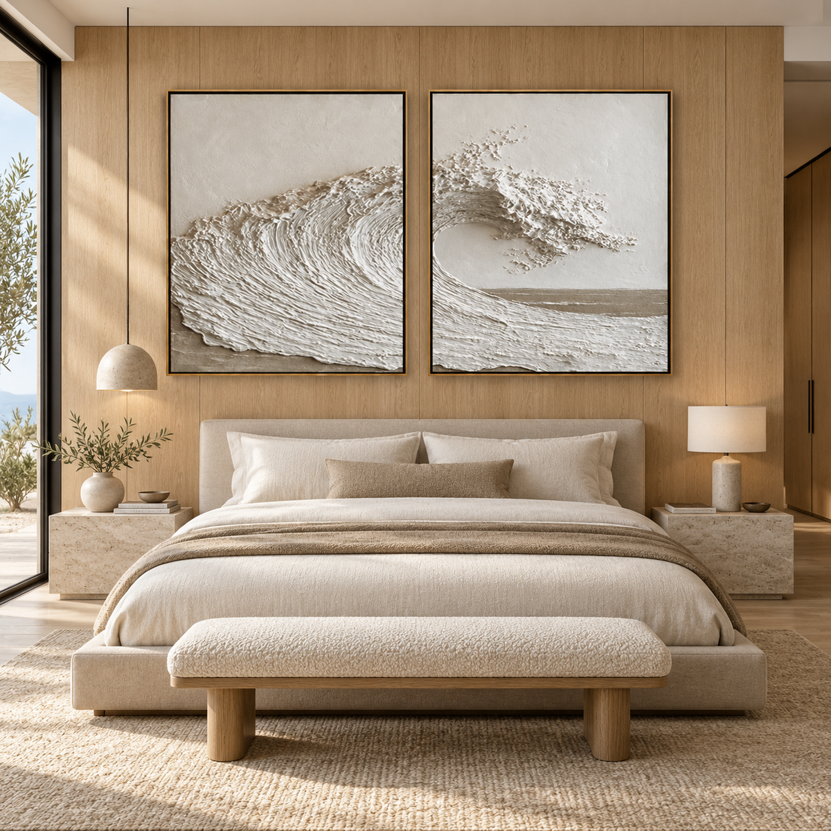 Silent Tide-Ocean Wave Painting