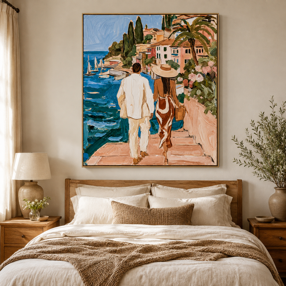 Azure Escape-Figurative Oil Painting