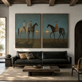 Western Trails | Rustic Americana Canvas Art
