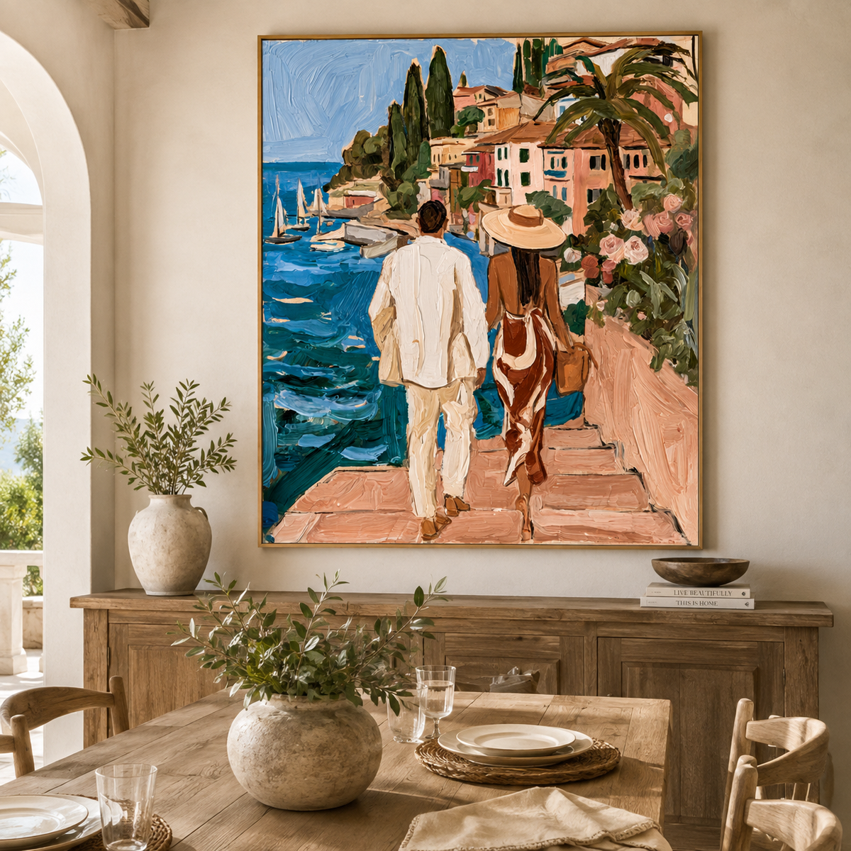 Azure Escape-Figurative Oil Painting