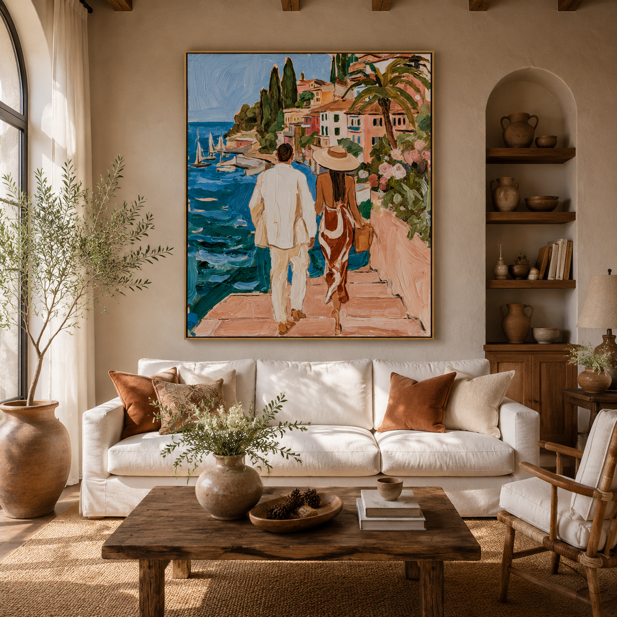 Azure Escape-Figurative Oil Painting