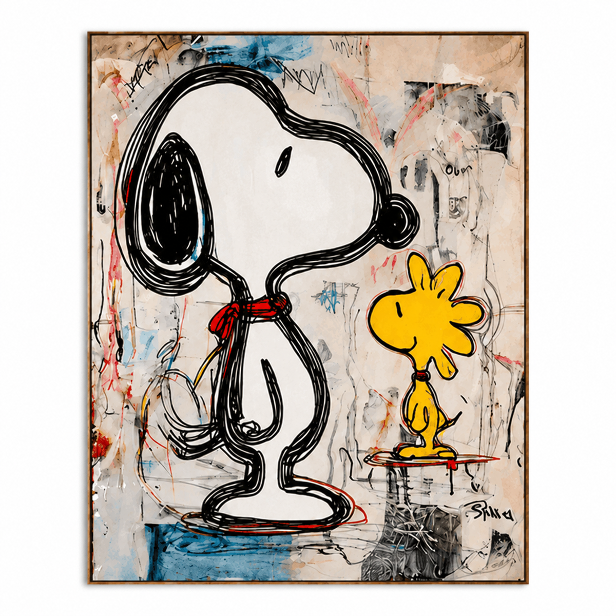 Playful Friends-Contemporary Pop Art Painting
