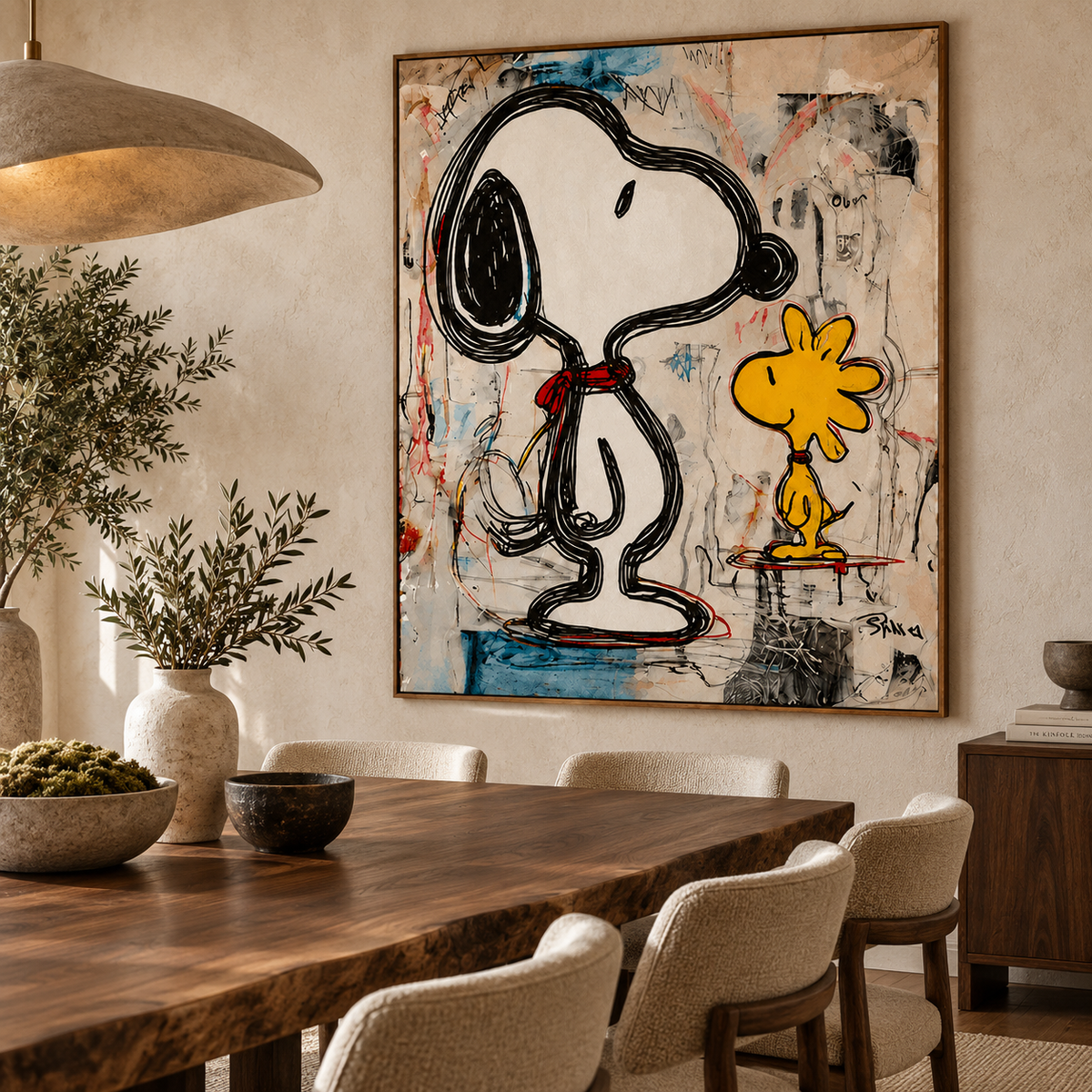 Playful Friends-Contemporary Pop Art Painting