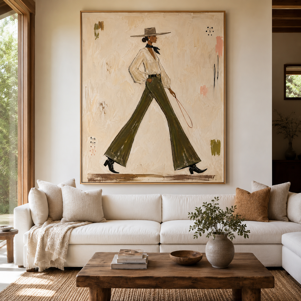 Modern Walker-Figurative Oil Painting