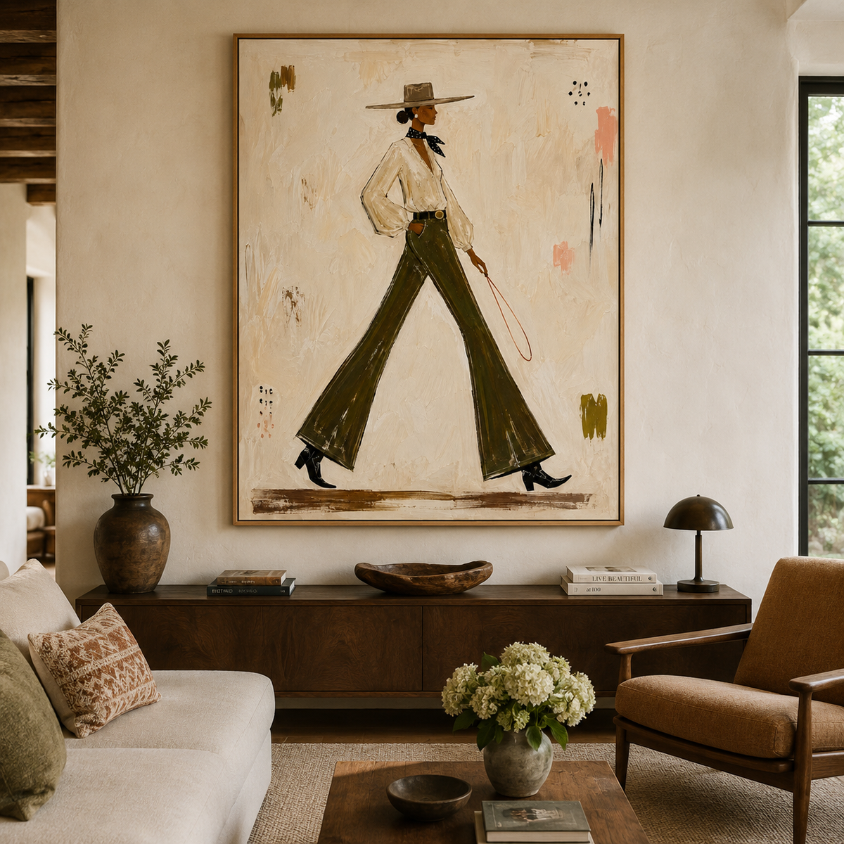 Modern Walker-Figurative Oil Painting