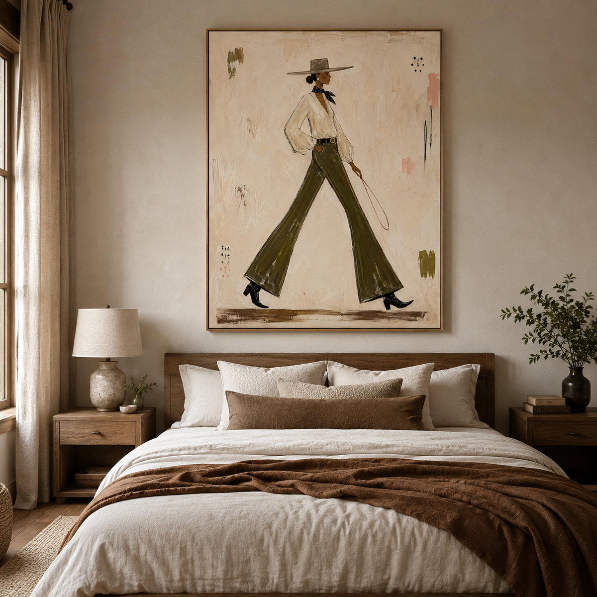 Modern Walker-Figurative Oil Painting