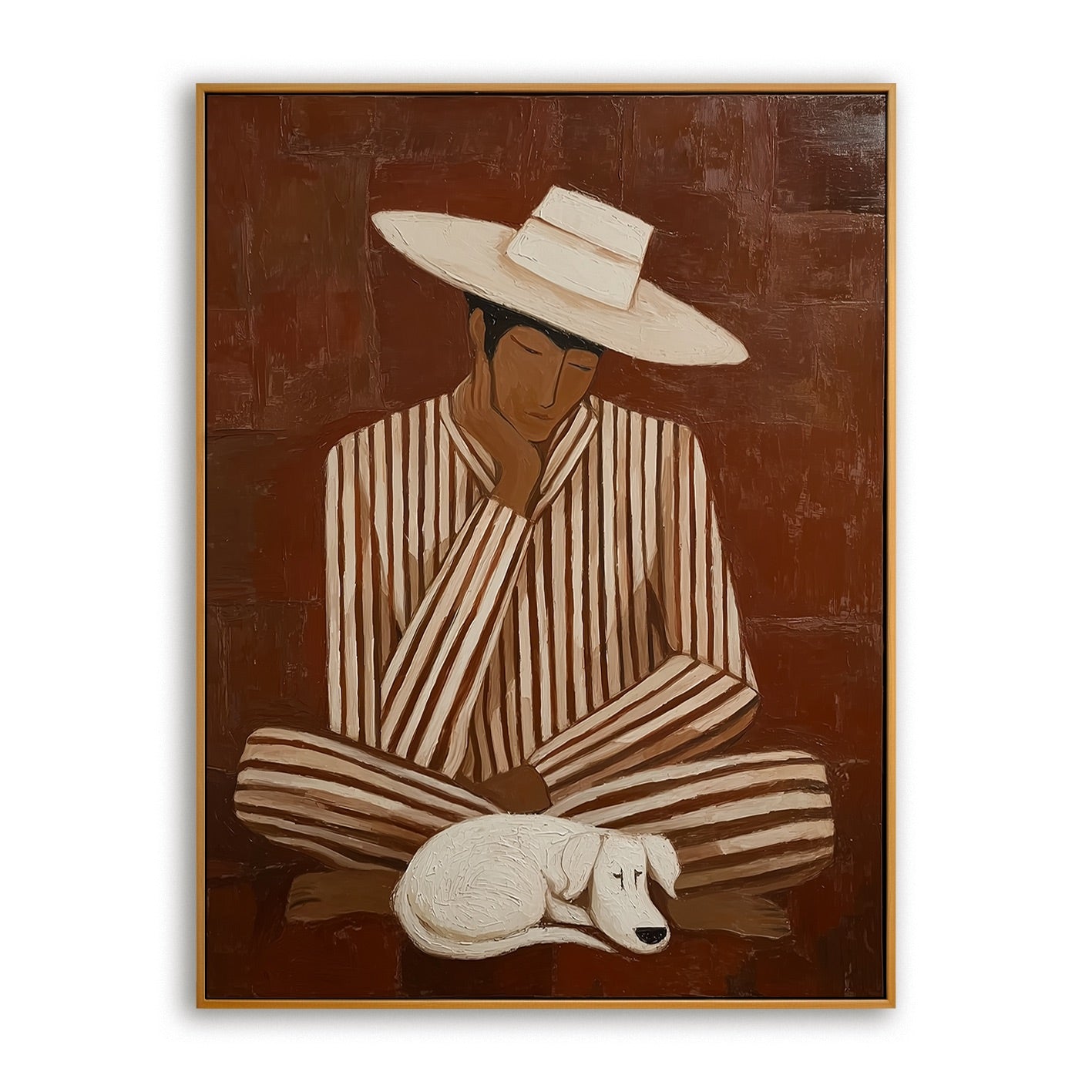 Rust Companion-Western Portrait Oil Painting