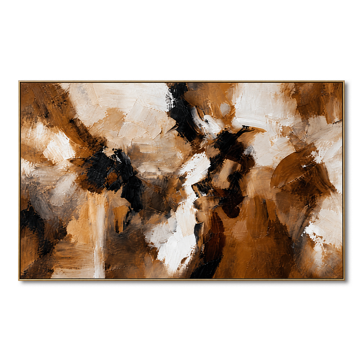 Amber Contrast-Modern Abstract Painting
