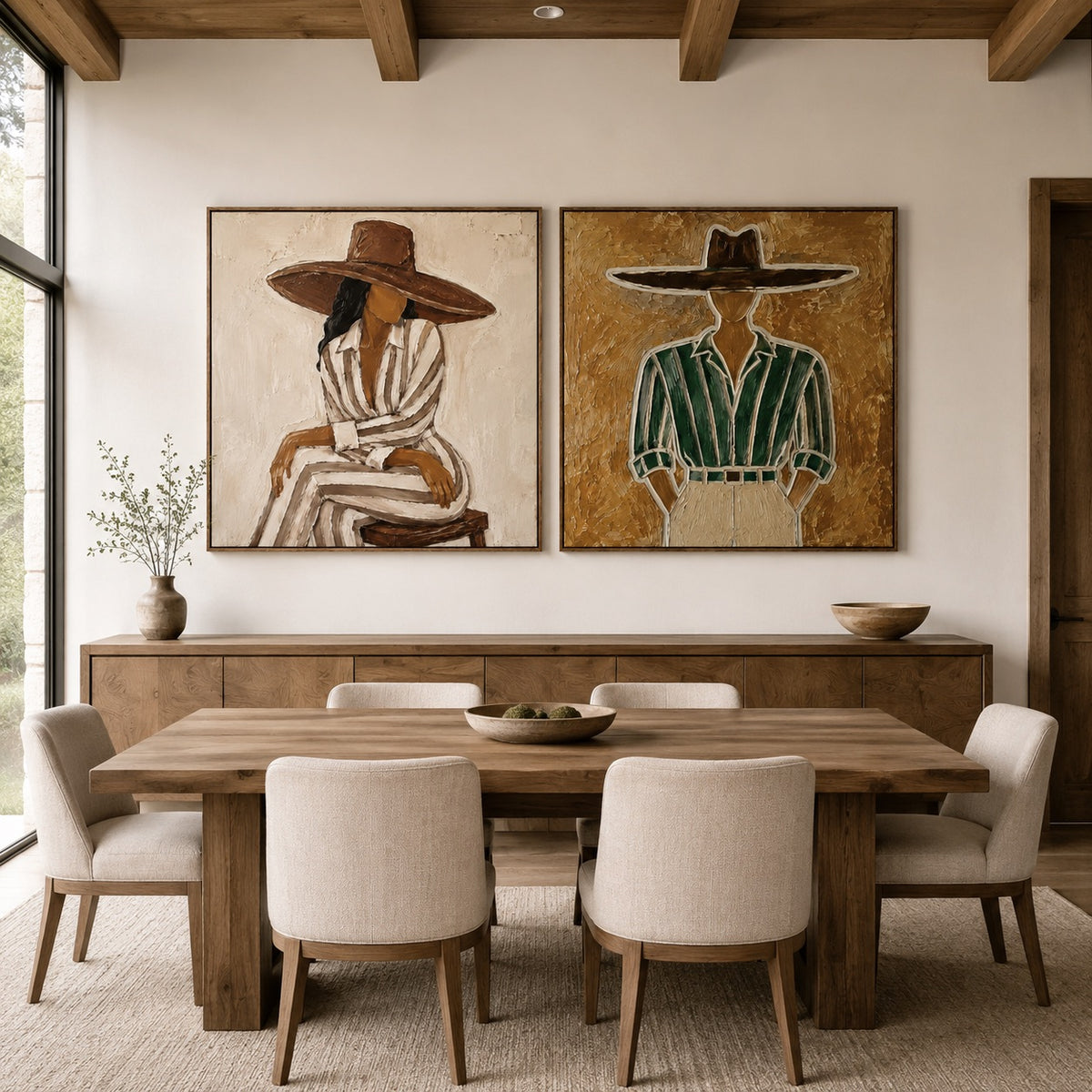 Desert Pear-Western Figure Oil Painting Set
