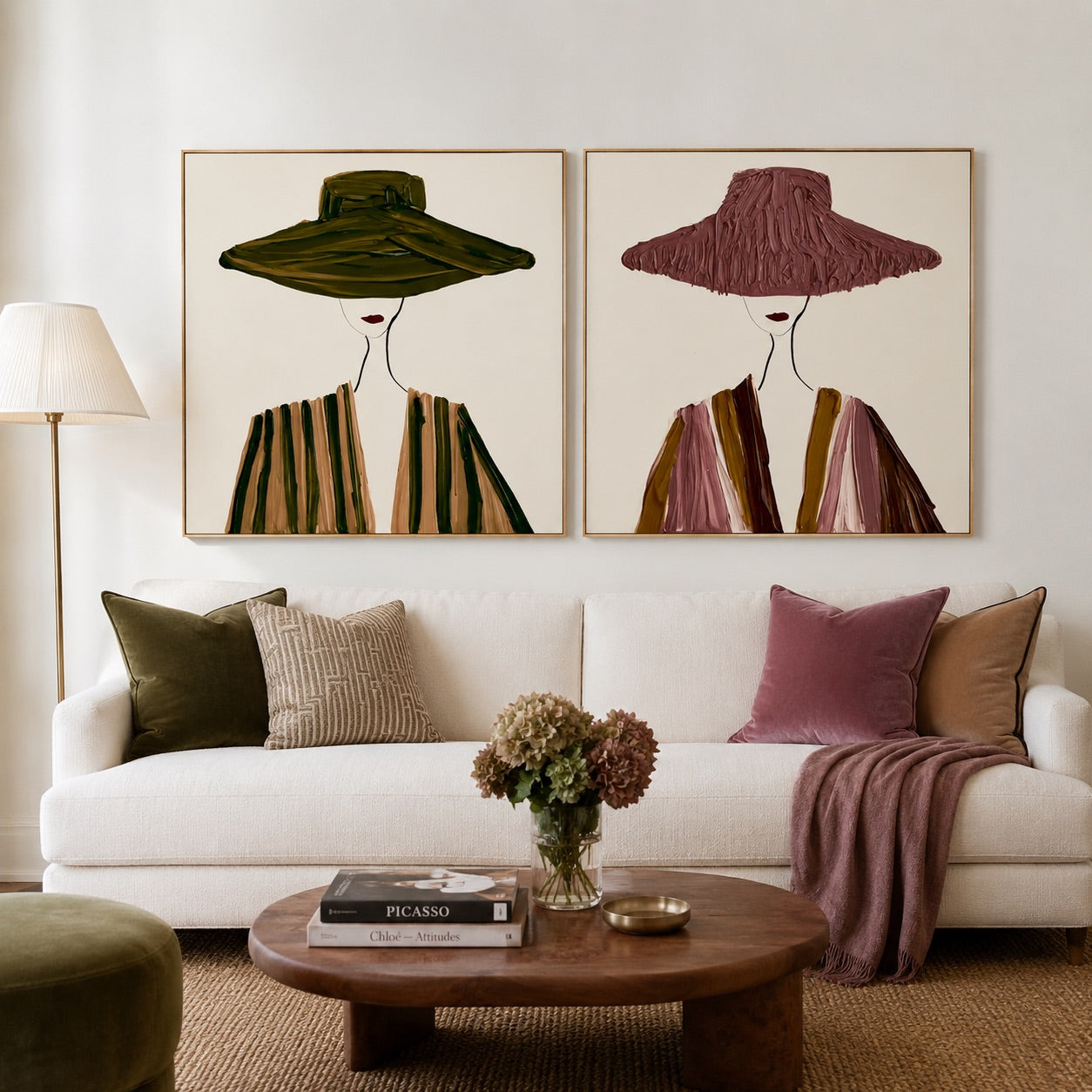 Muted Brims-Minimalist Western Portrait Set