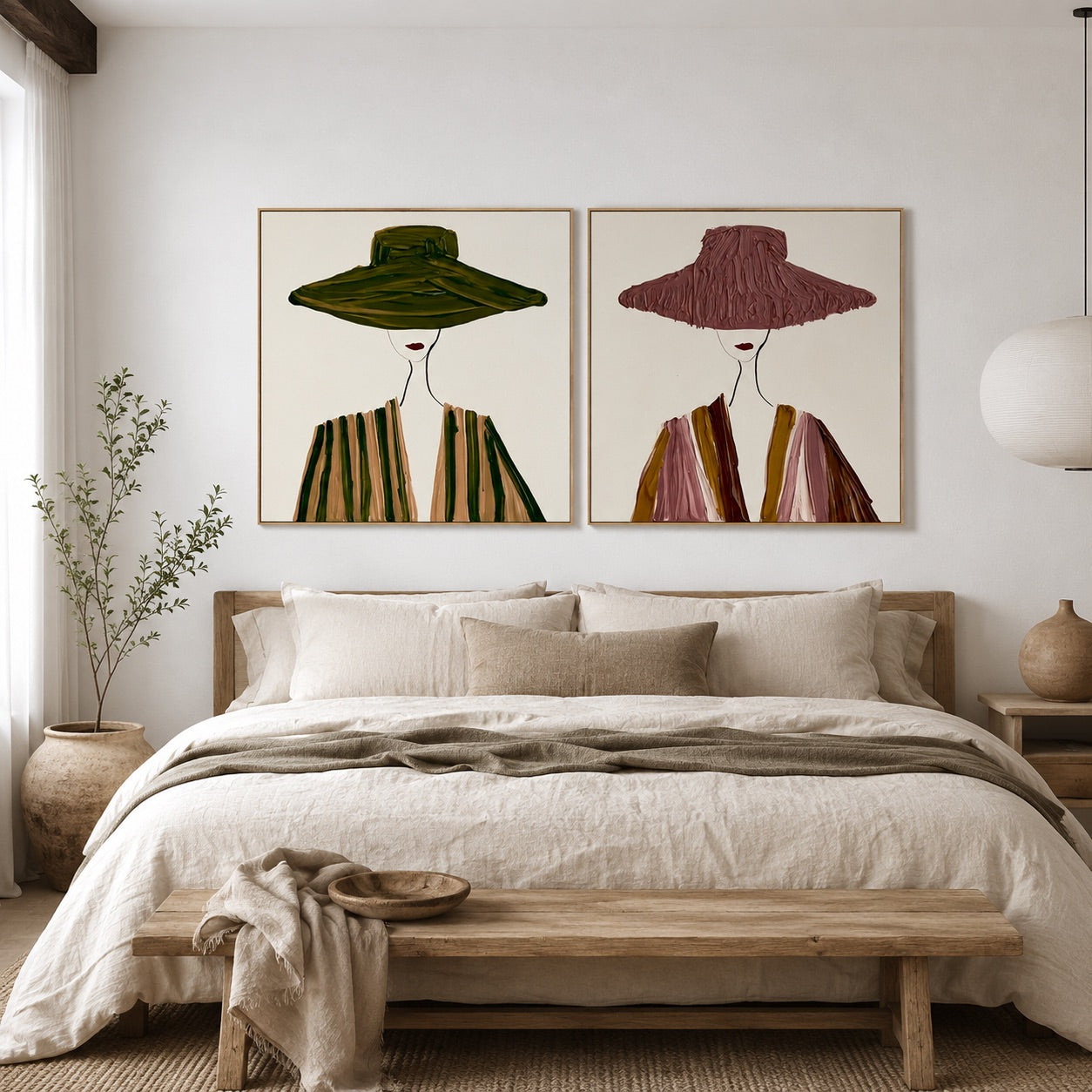 Muted Brims-Minimalist Western Portrait Set