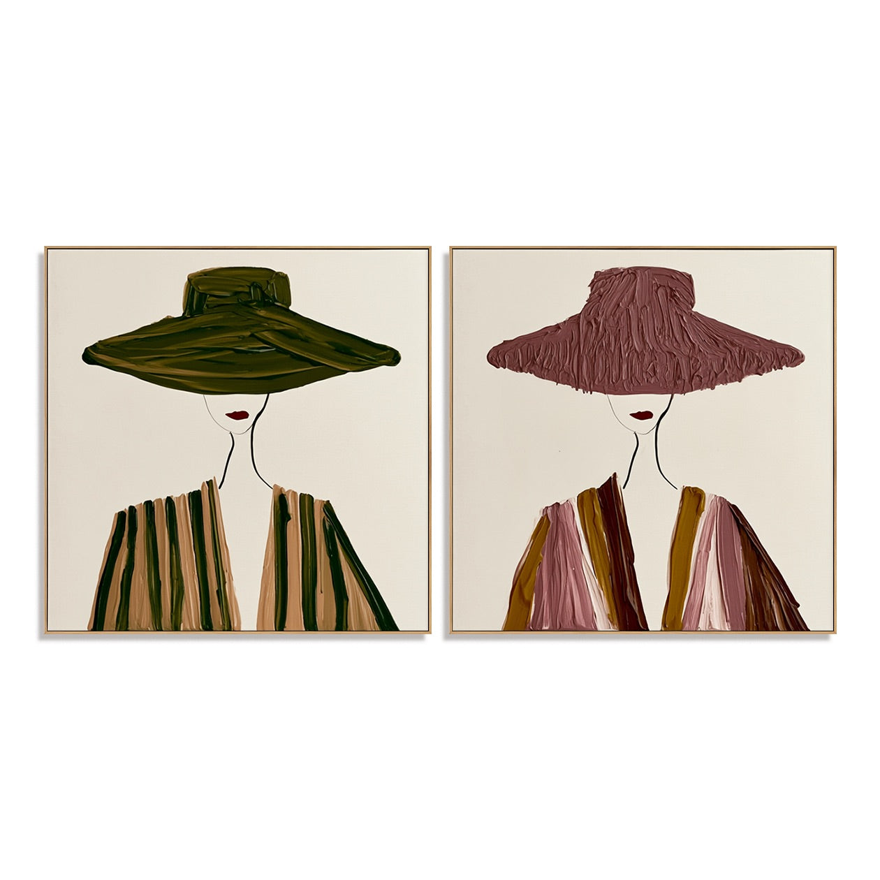 Muted Brims-Minimalist Western Portrait Set
