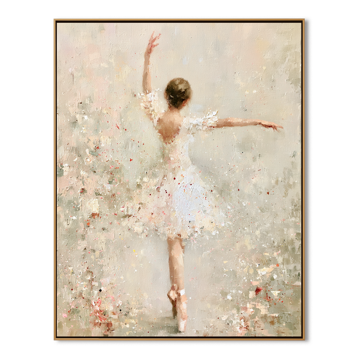 Graceful Motion-Ballerina Figurative Painting