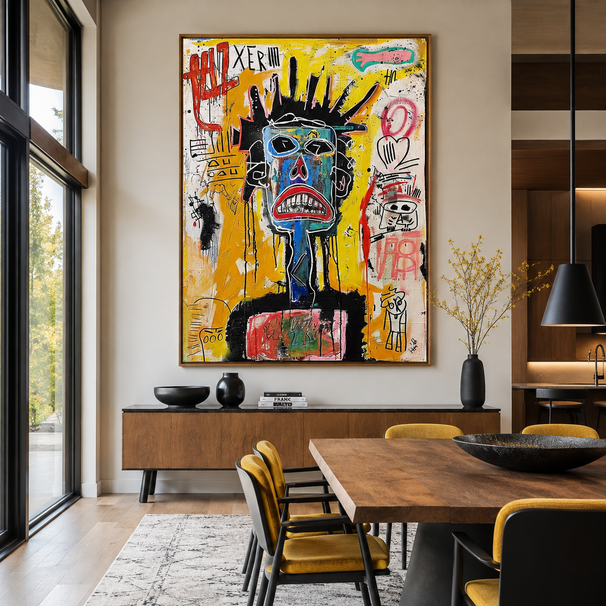 Urban Chaos Portrait-Contemporary Graffiti Wall Art