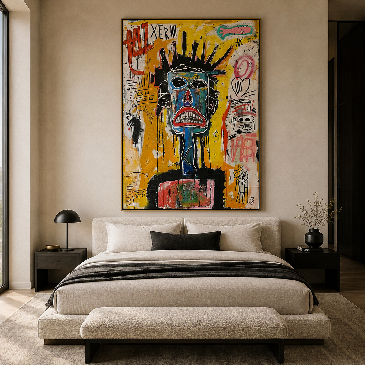 Urban Chaos Portrait-Contemporary Graffiti Wall Art