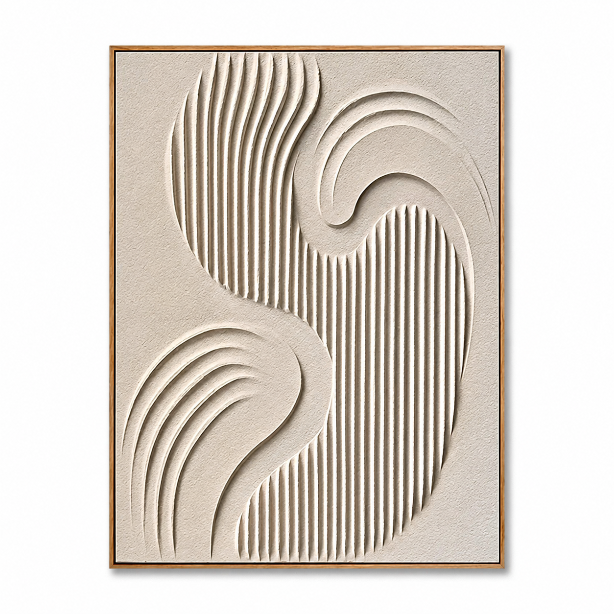 Sand Rhythm-Textured Abstract Painting