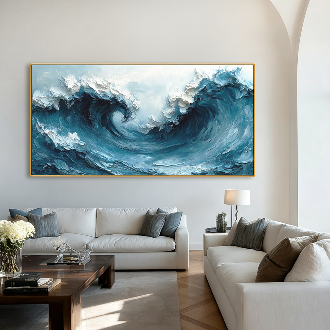 Tidal Crest-Ocean Wave Oil Painting