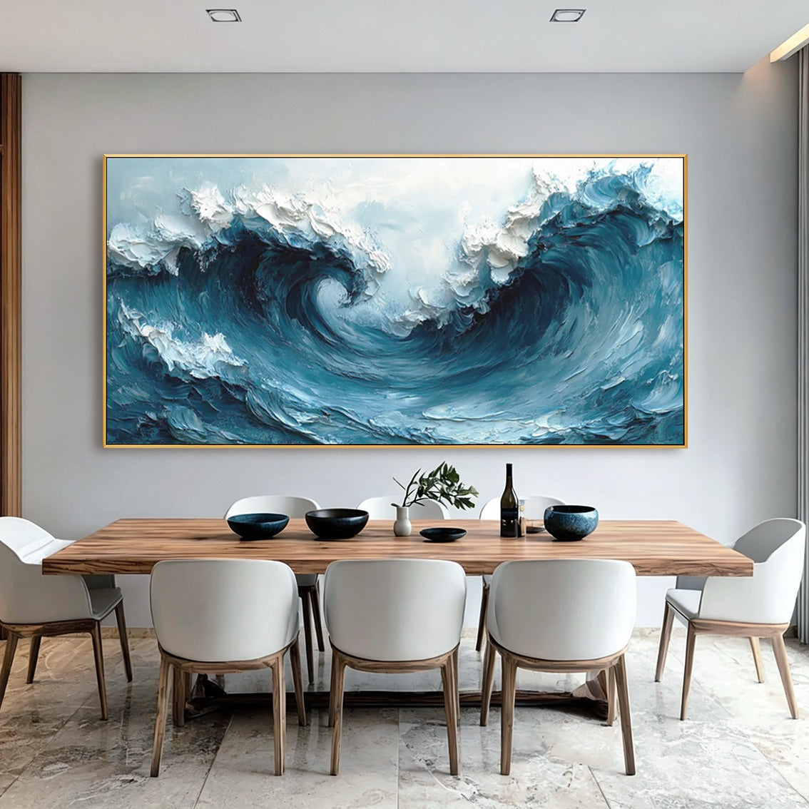 Tidal Crest-Ocean Wave Oil Painting