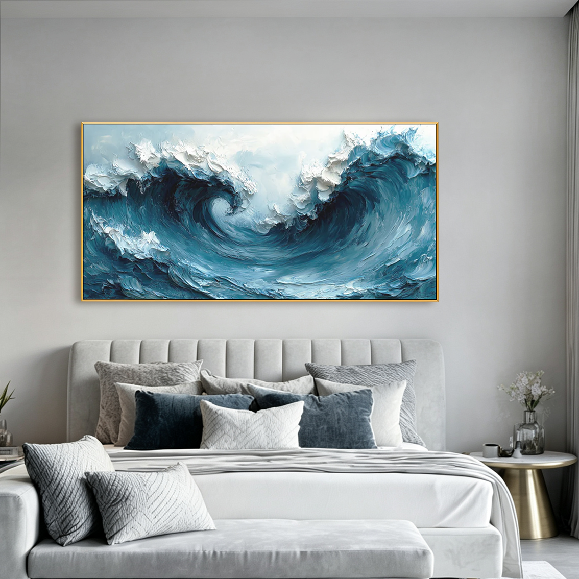 Tidal Crest-Ocean Wave Oil Painting