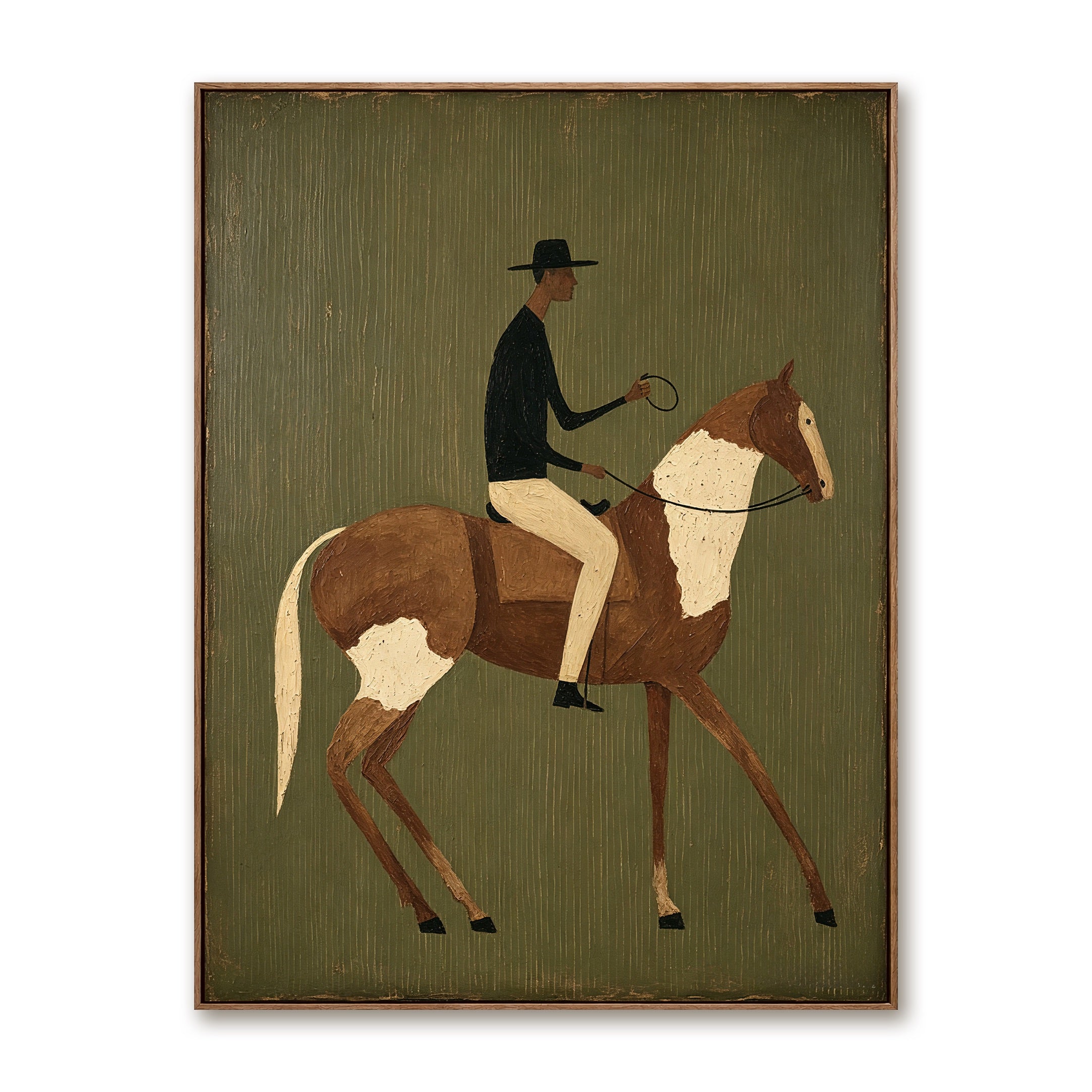 Olive Rider-Western Horse Oil Painting