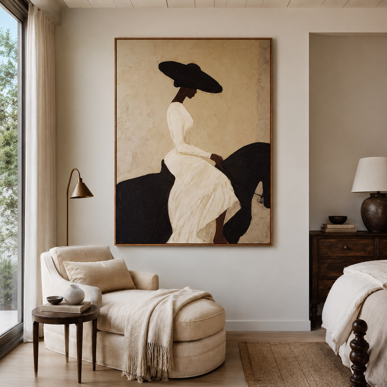 Ivory Rider-Cowgirl Oil Painting