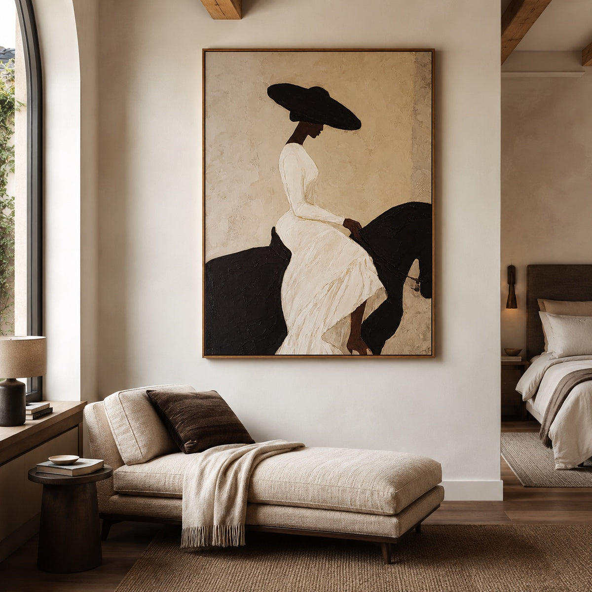 Ivory Rider-Cowgirl Oil Painting