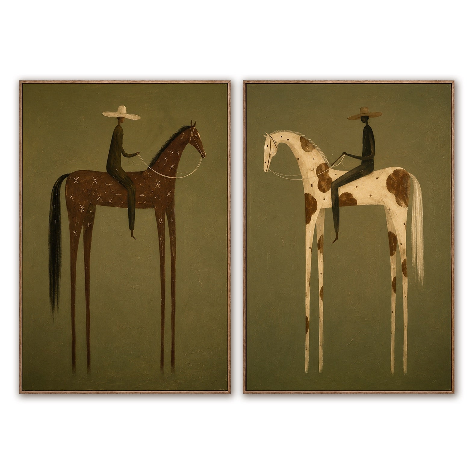 Sage Riders-Cowboy Horse Oil Painting Set