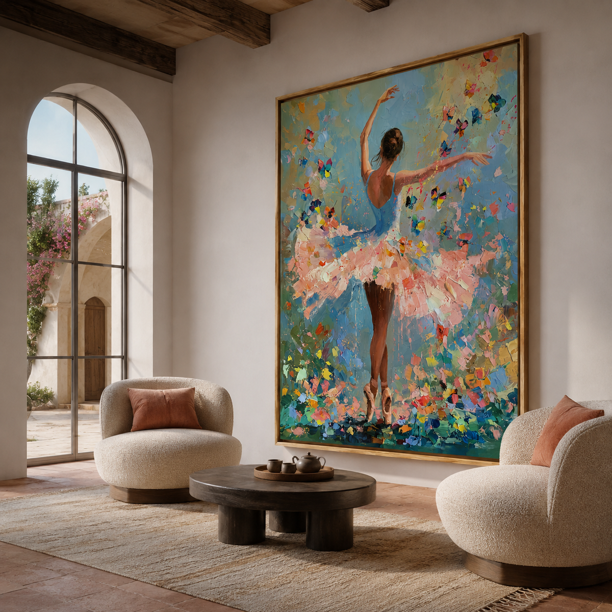 Butterfly Waltz-Ballerina Painting