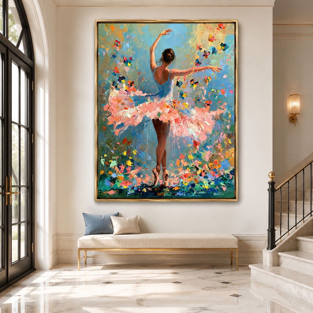 Butterfly Waltz-Ballerina Painting