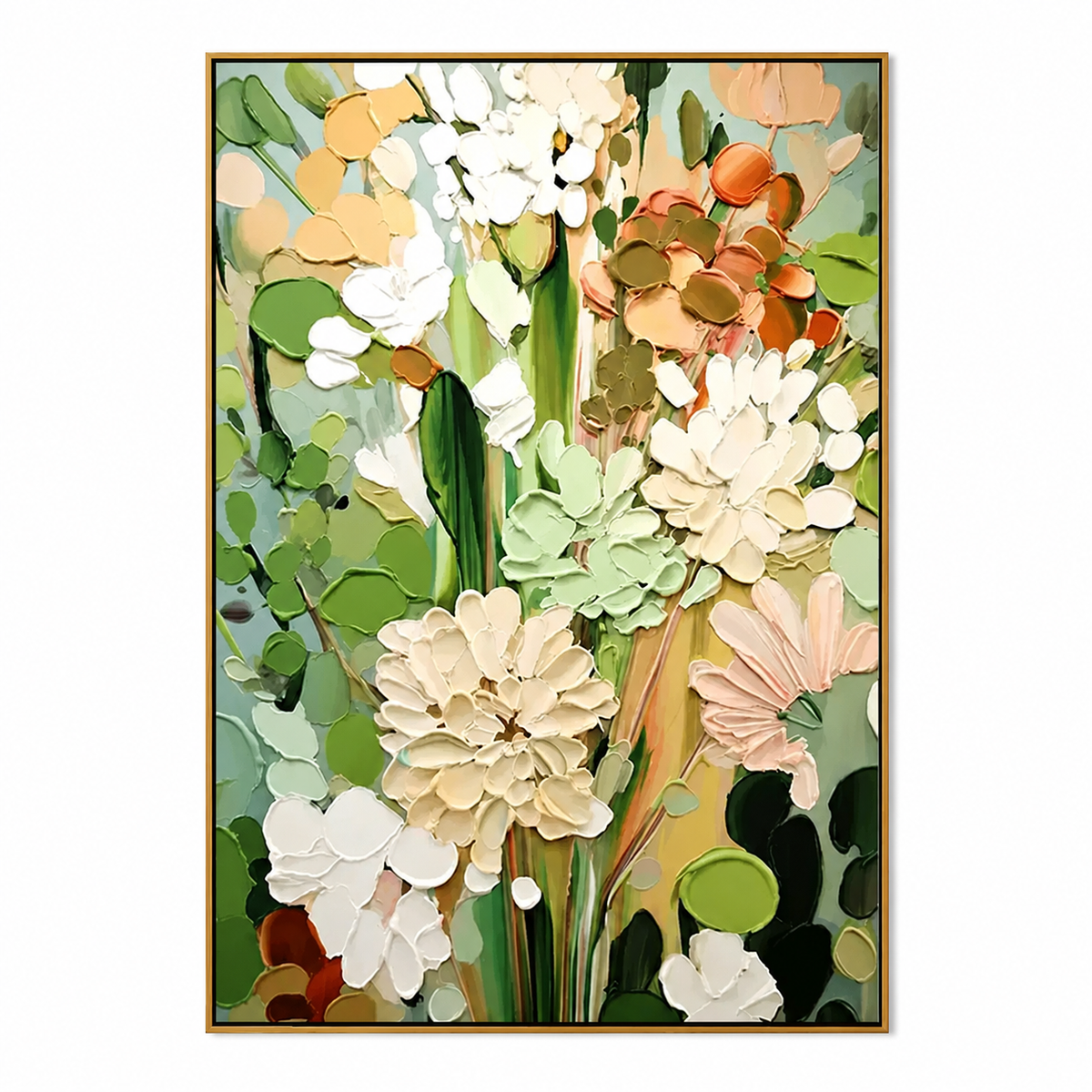 Meadow Harmony-Pastel Botanical Flower Painting