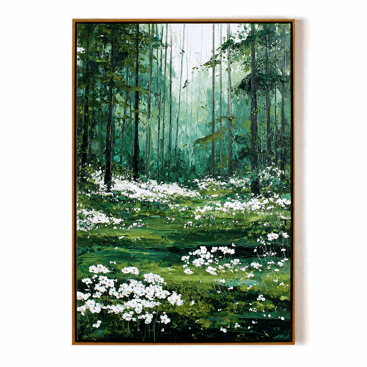 Forest Serenity-Woodland Landscape Painting
