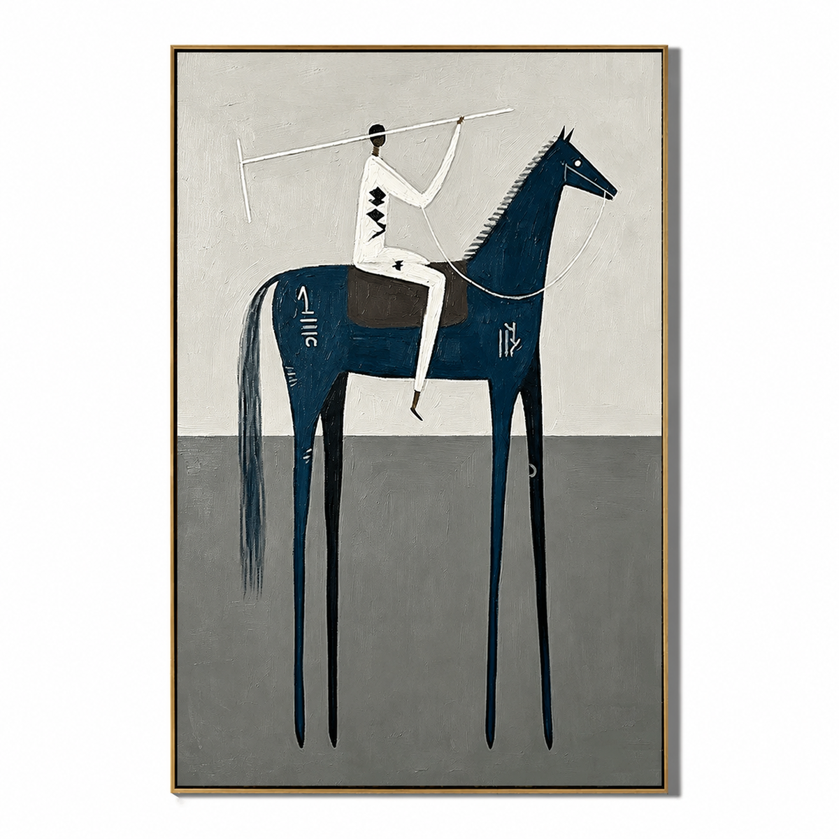 Midnight Rider-Abstract Horse Painting