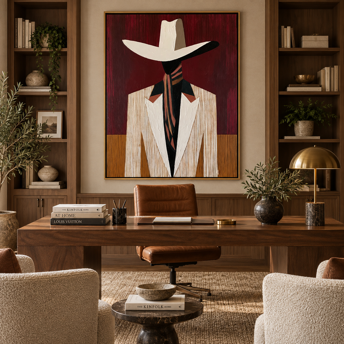 Velvet Ranch-Western Portrait Painting