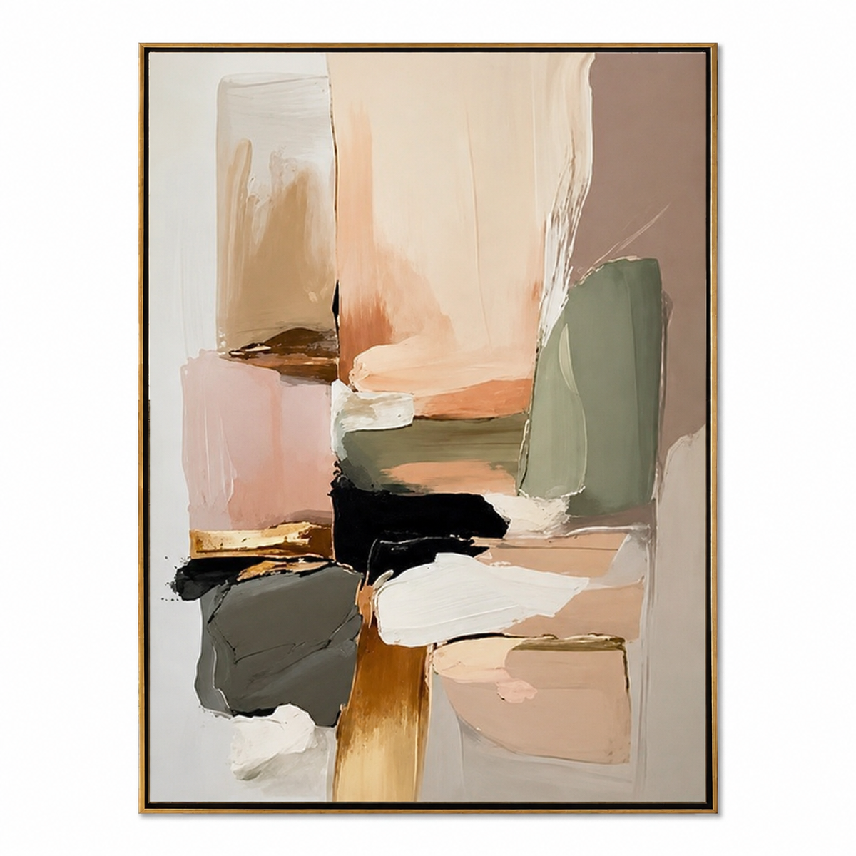 Soft Horizon Balance-Abstract Minimalist Wall Art