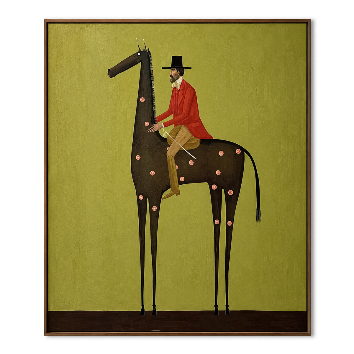 Emerald Rider-Modern Equestrian Western Painting