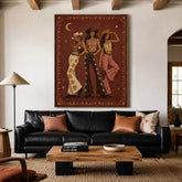 The Old Frontier | Rustic Cowboy Canvas Wall Art