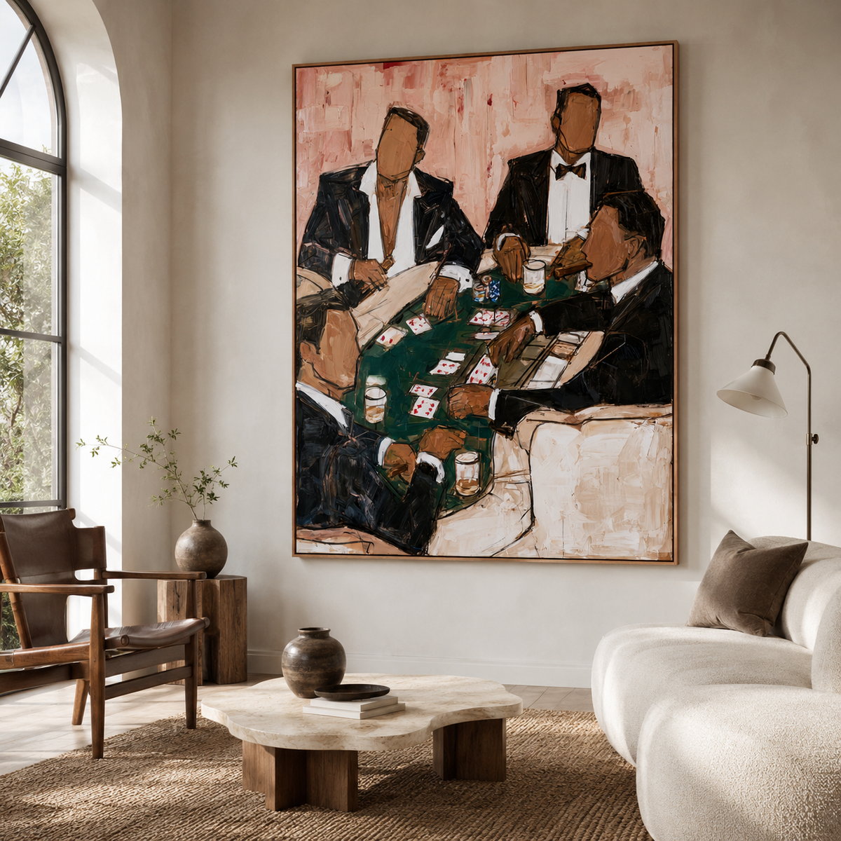 High Stakes-Poker Night Figurative Painting