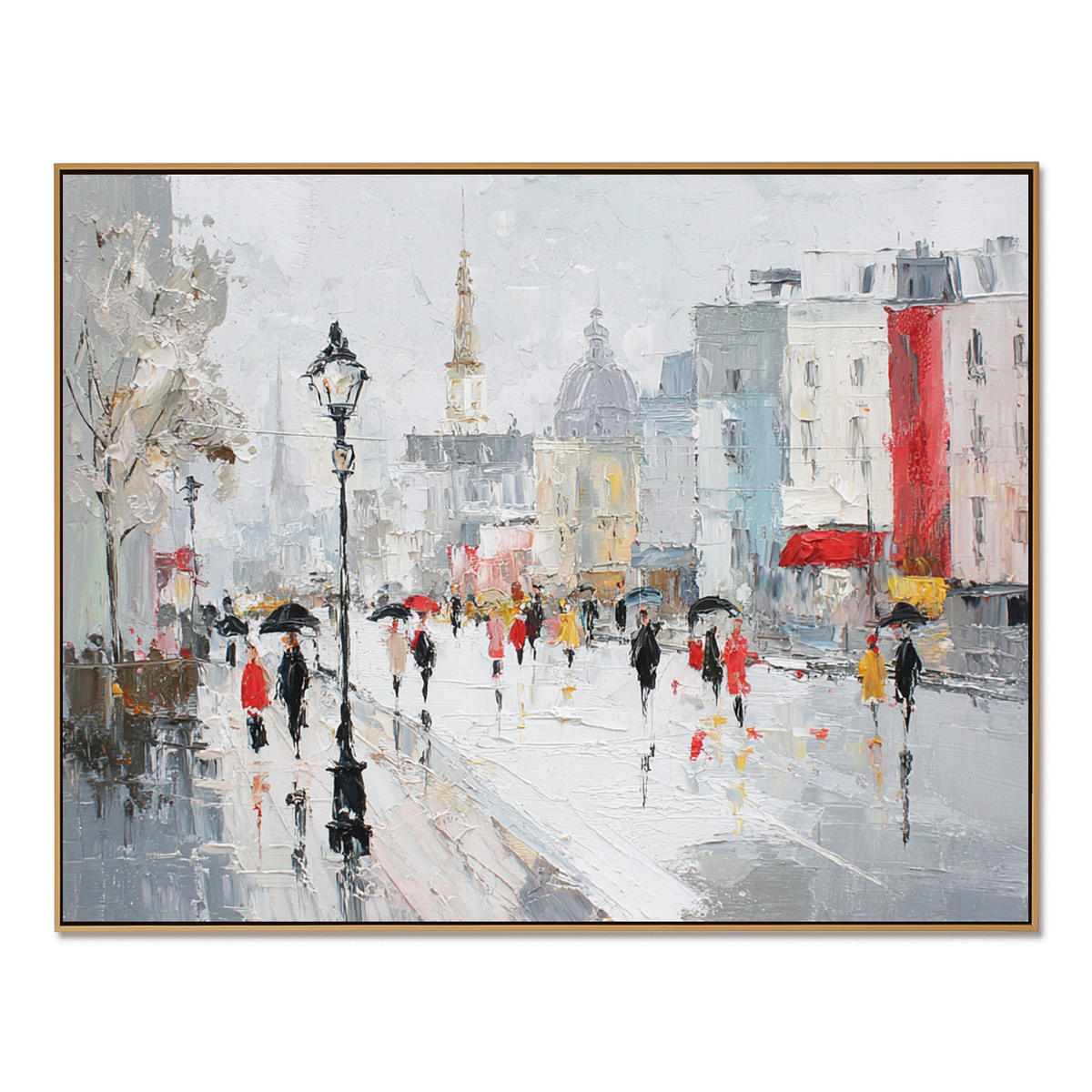 Paris Street-Urban Impressionist Painting