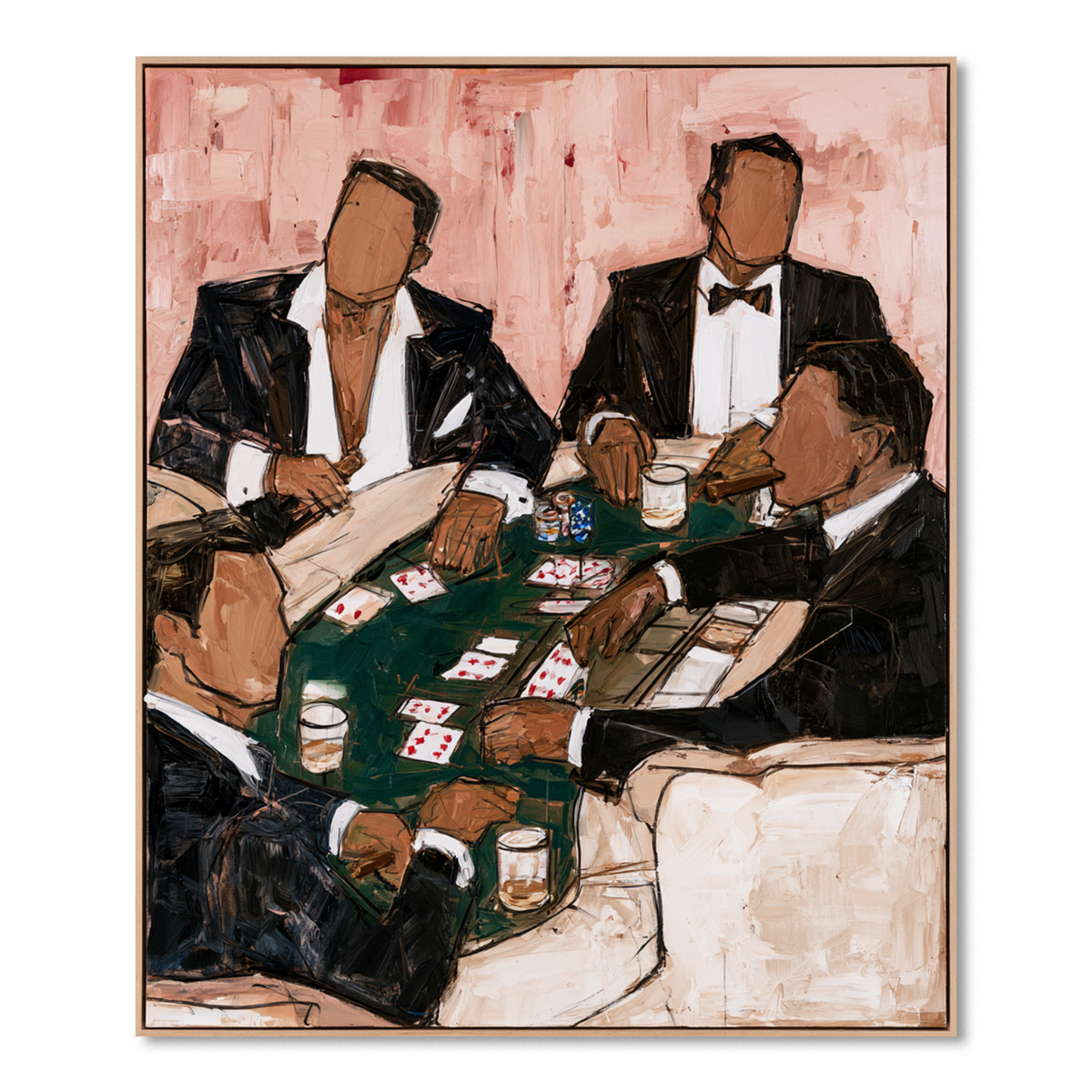 High Stakes-Poker Night Figurative Painting