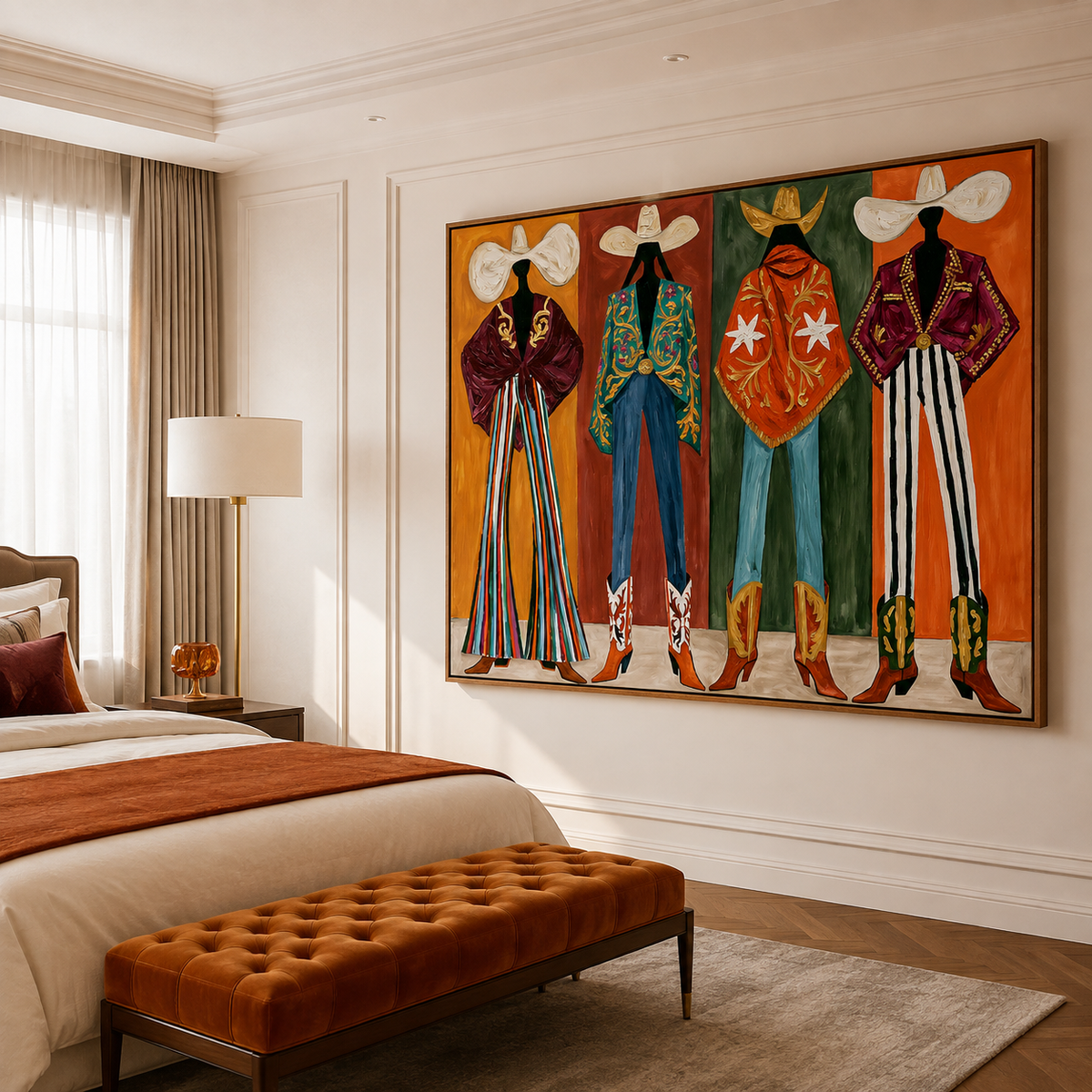 Rodeo Quartet-Western Fashion Painting